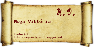 Moga Viktória névjegykártya